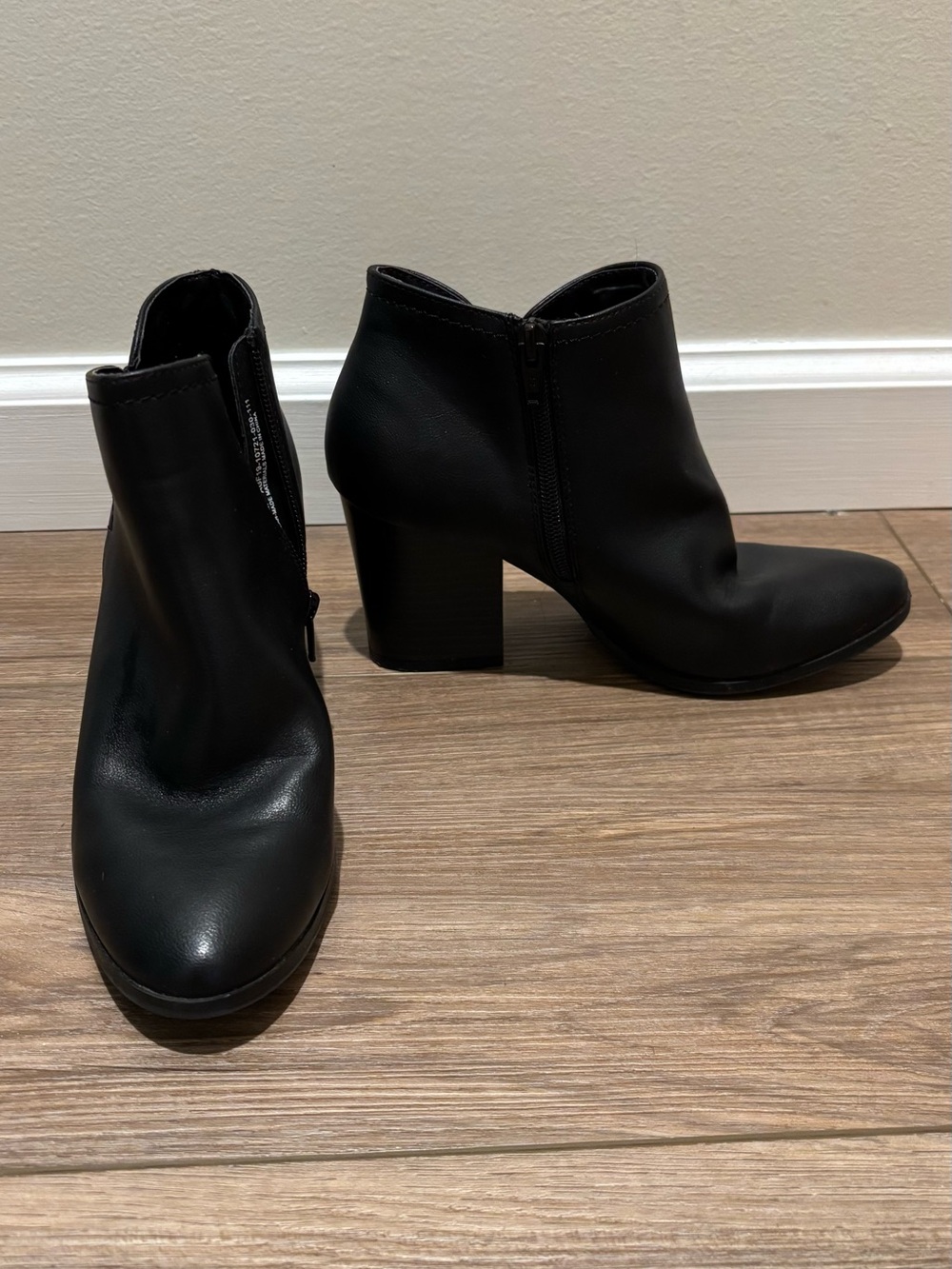 Classic Black Women's Ankle Bootie with Block Heel